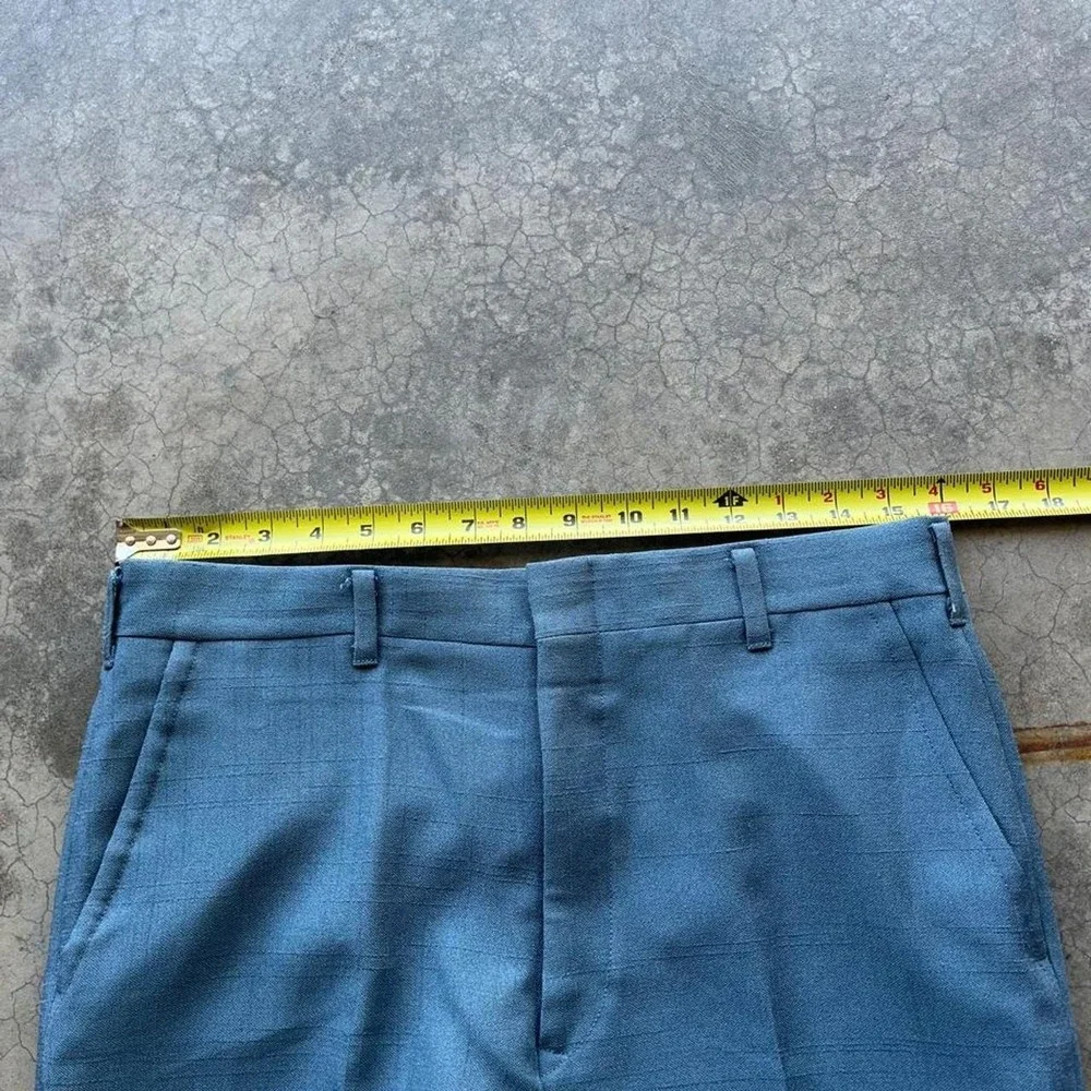 Vintage 70s/80s blue trouser dress pants 32